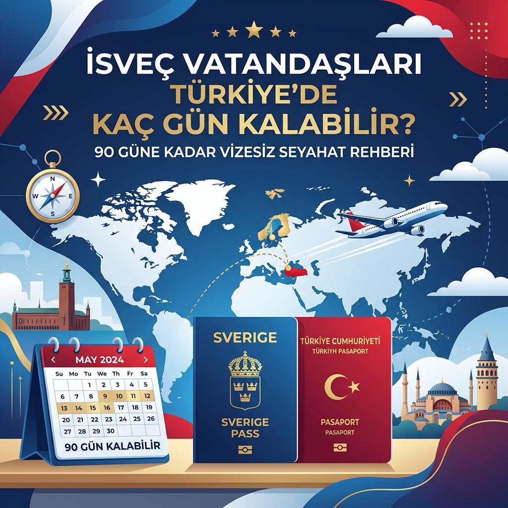 İsveç Vatandaşları Türkiye'de Kaç Gün Kalabilir? Vize Kuralları