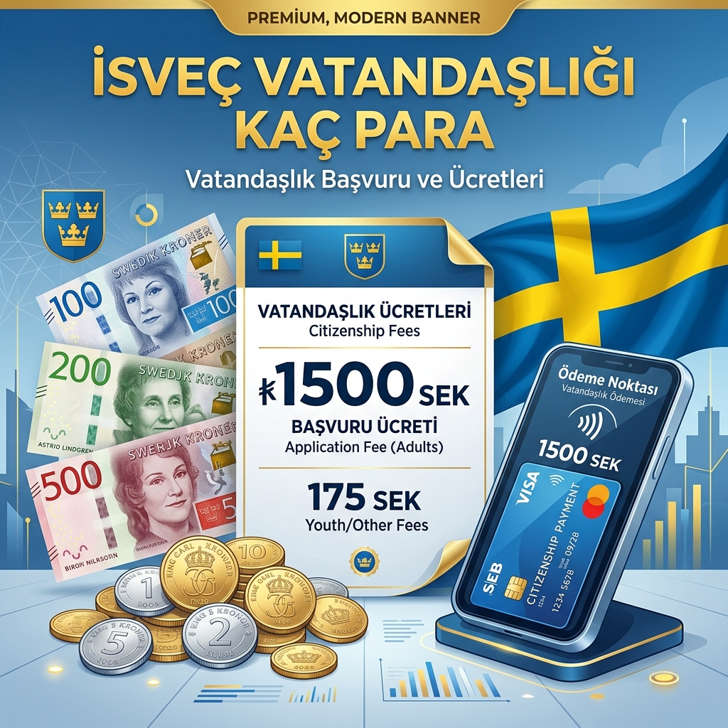 İsveç Vatandaşlığı Kaç Para? 2026 Güncel Başvuru Ücretleri